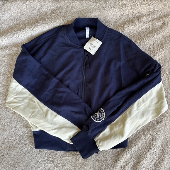 Fabletics Year Round Terry Bomber - Picture 6 of 8